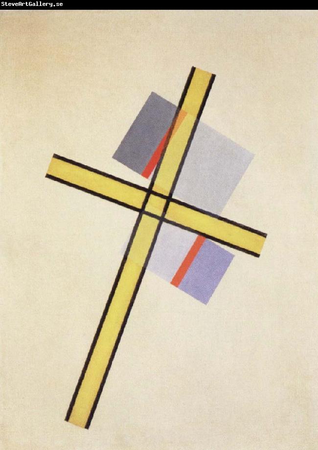 Laszlo Moholy-Nagy yellow cross q.7